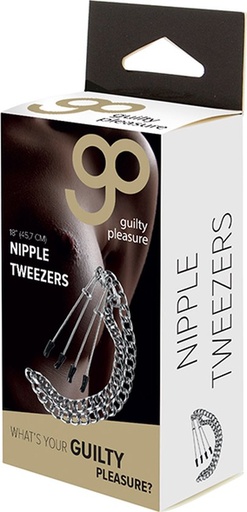 [47021] PINZAS PARA PEZONES GP NIPPLE TWEEZERS METALIZADO 45,7 CM