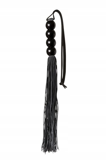 [44882] GP SILICONE FLOGGER WHIP BLACK