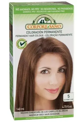 [55103] TINTE PERMANENTE Nº 5 CASTAÑO CLARO 140 ML