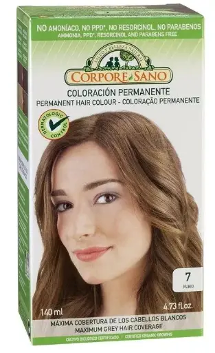 [55100] Tinte Color Rubio nº 7 - Corpore Sano - 140ml