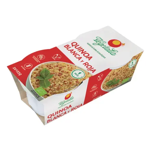 [8422791009178] VASITO QUINOA BLANCA Y ROJA BIO PRECOCINADO 2x125GR