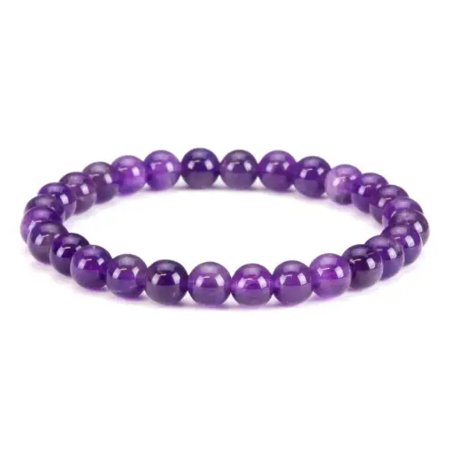 [10431] Pulsera Amatista con inclusiones piedra grande
