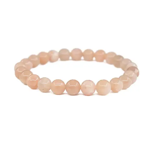[10376] Pulsera Agata Melocotón piedra pequeña