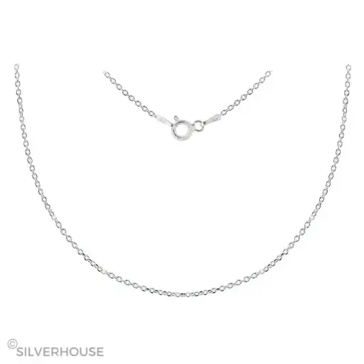[2400012] Cadena de plata, Roló, hilo de 0.25 x 50 cm
